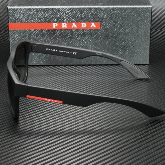 Prada Black 57mm Men's Sunglasses - Picture 2 of 4